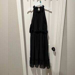 SHEIN Black Halter Dress
